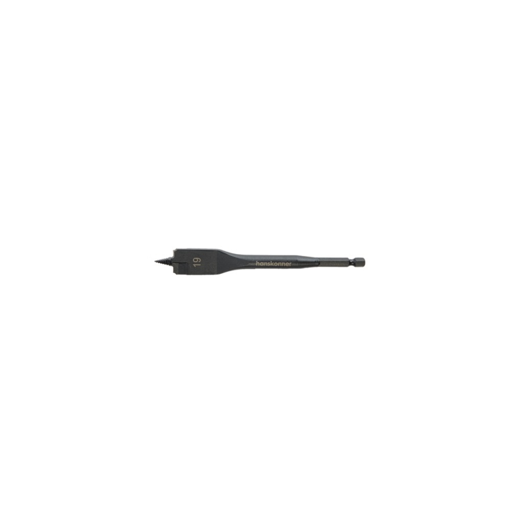 Сверло перовое Hanskonner Extreme H1055-07-19, 19 мм, длина 152 мм, по дереву, шестигранный хвостовик 1/4”