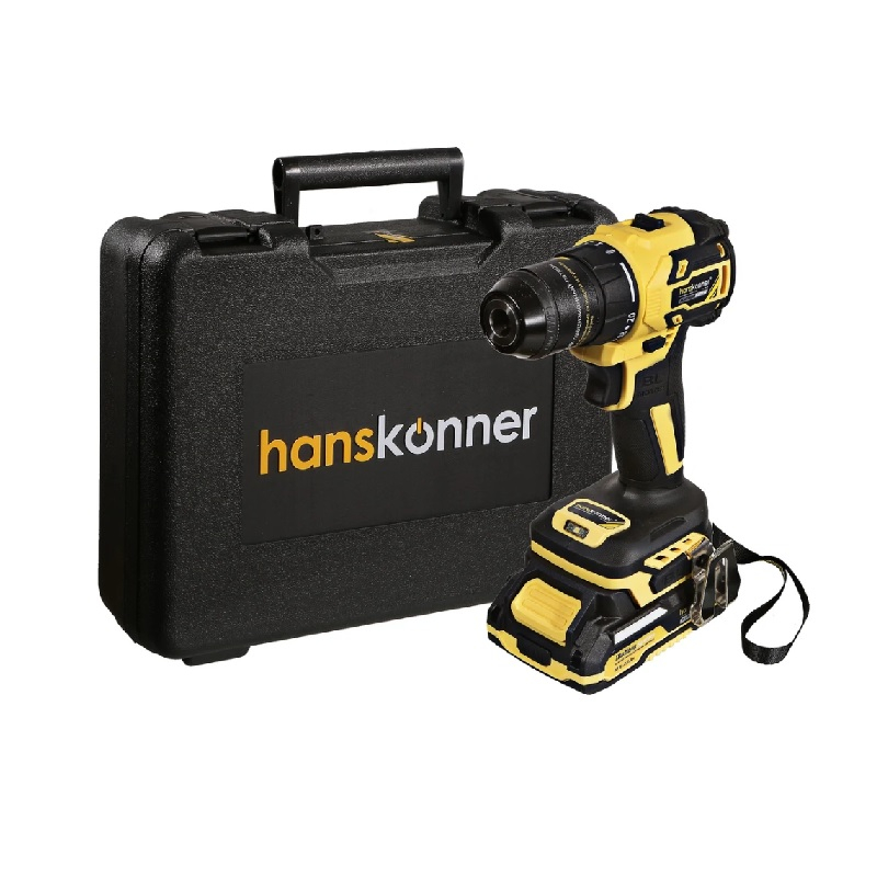 Аккумуляторный шуруповерт Hanskonner HCD2065C, 18 В, 65 Нм, 2 акк. х 2,0 Ah+з. у.