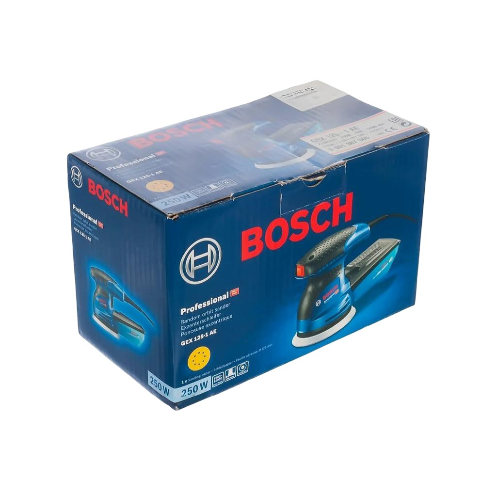 Машина шлифовальная Bosch эксцентриковая GEX 125 Professional, 250 Вт