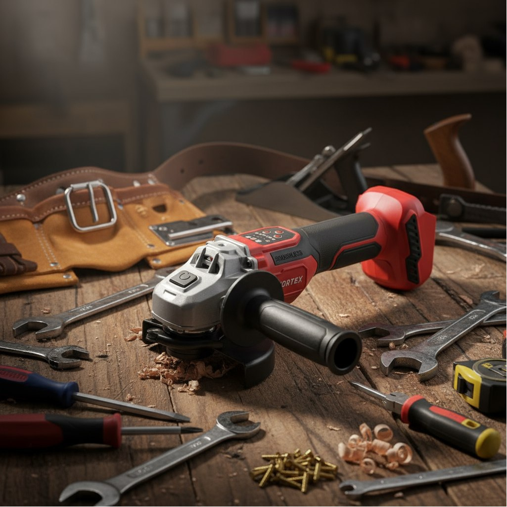 Машина шлифовальная Wortex CAG 1812-2 SE, аккумуляторная, 18В, 1 акк. х 4,0Ah + з.у