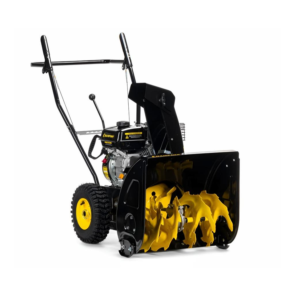 Снегоуборщик бензиновый Champion ST656, двухступенчатый, металлический шнек, 4100 Вт