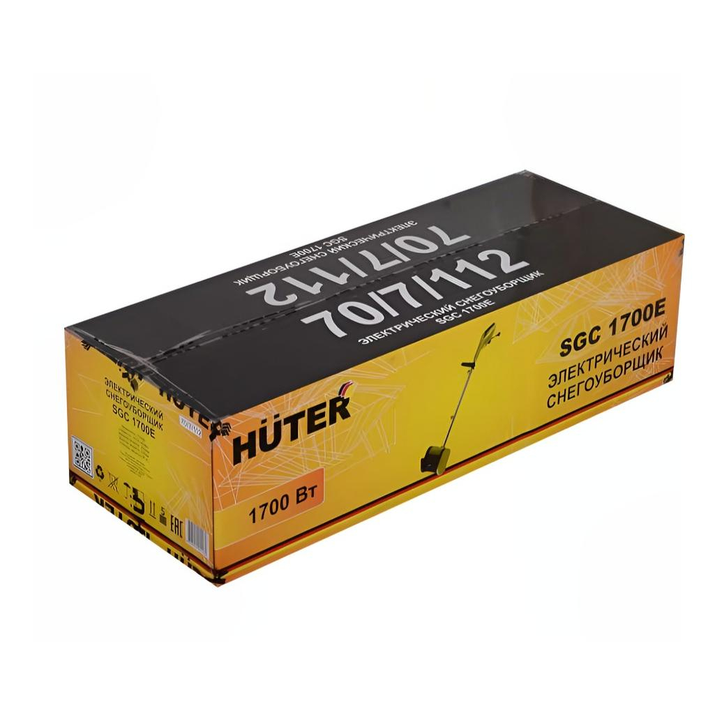 Снегоуборщик электрический Huter SGC 1700E, одноступенчатый, шнек пластик