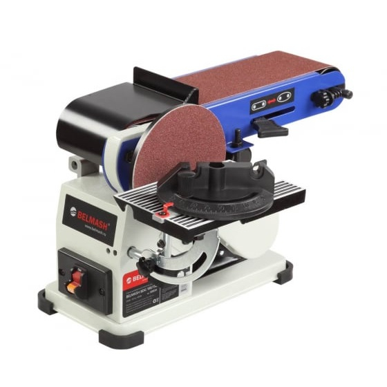 Станок шлифовальный ленточно-дисковый Belmash BDG 100/152 S083A, 150 мм, 1420 об/мин, 400 Вт