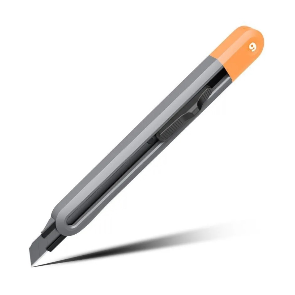 Нож строительный Home Series Gray Deli HT4009C технический, ширина лезвия 9 мм