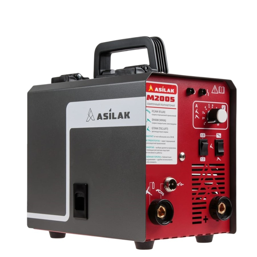 Аппарат сварочный ASILAK M2005 180A инвертор, полуавтомат, профессиональный, 4.4 кВт