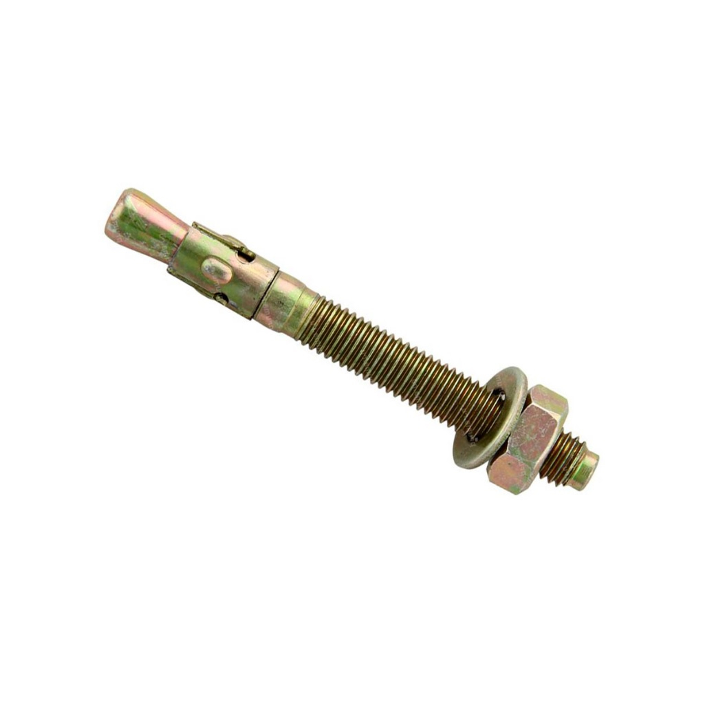 Анкер клиновой 12х120 мм, оцинкованная сталь, желтопассивированное покрытие