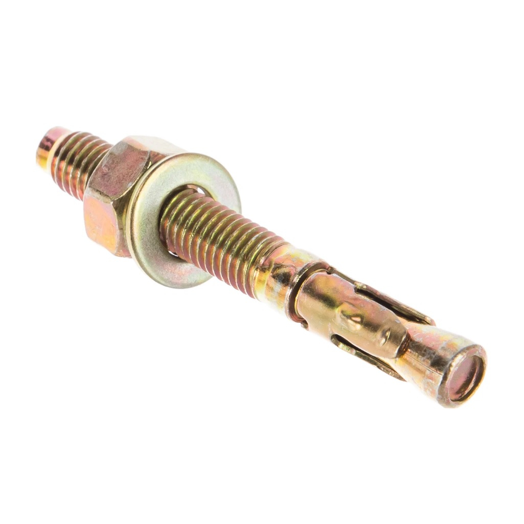 Анкер клиновой 12х120 мм, оцинкованная сталь, желтопассивированное покрытие