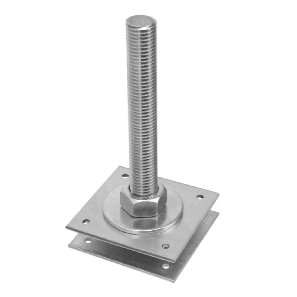 Анкер регулируемый по высоте Сибртех ARH24(100), оцинкованный, 24х100 мм 