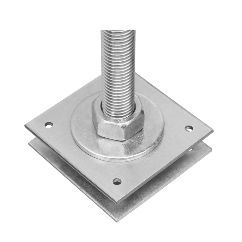 Анкер регулируемый по высоте Сибртех ARH24(100), оцинкованный, 24х100 мм 