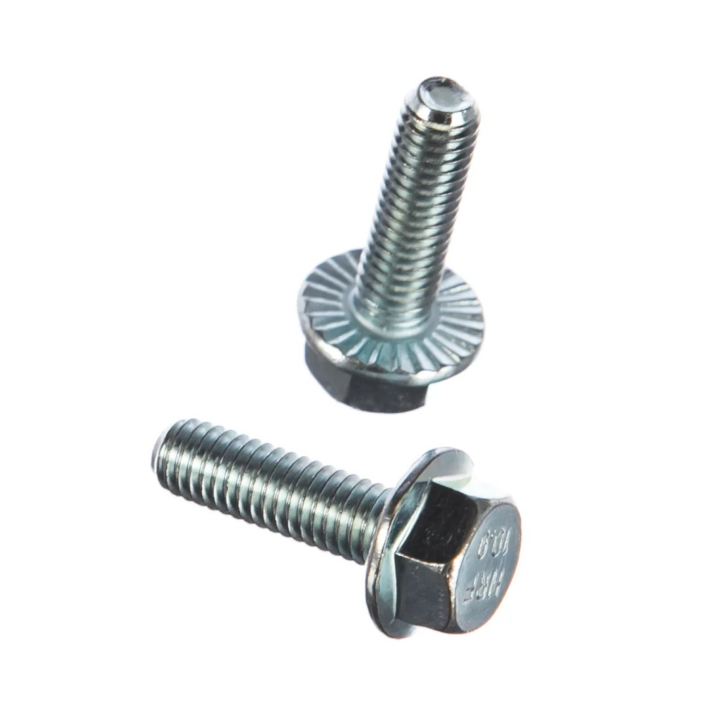 Болт с фланцем М6х20 мм DIN 6921, кл.пр. 8.8, оцинкованная сталь, 8 шт