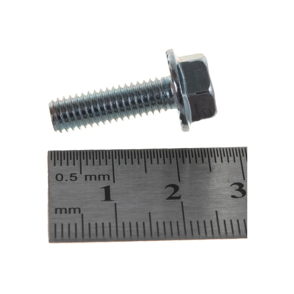 Болт с фланцем М6х20 мм DIN 6921, кл.пр. 8.8, оцинкованная сталь, 8 шт