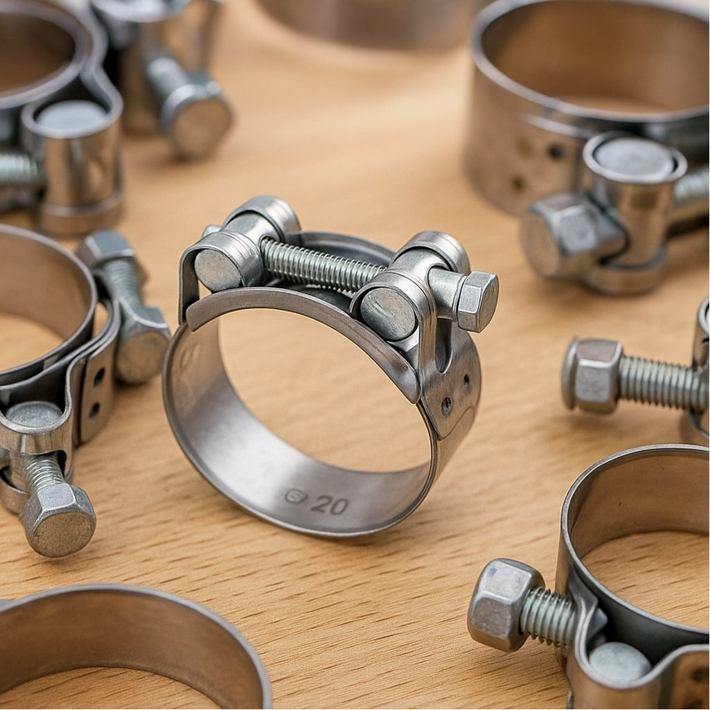 Хомут силовой Robust SIL20-22RB24, стальной, диаметр 20-22 мм