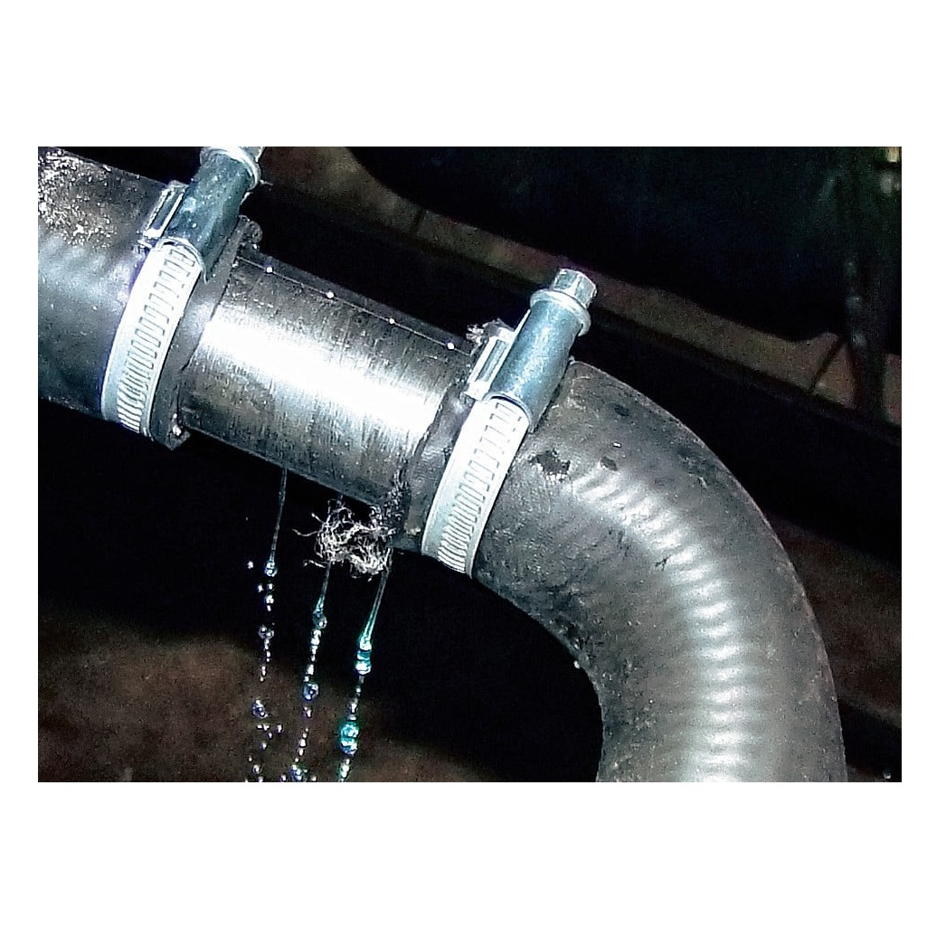 Хомут червячный, сантехнический, 16-25 мм, нержавеющая сталь, винтовое крепление