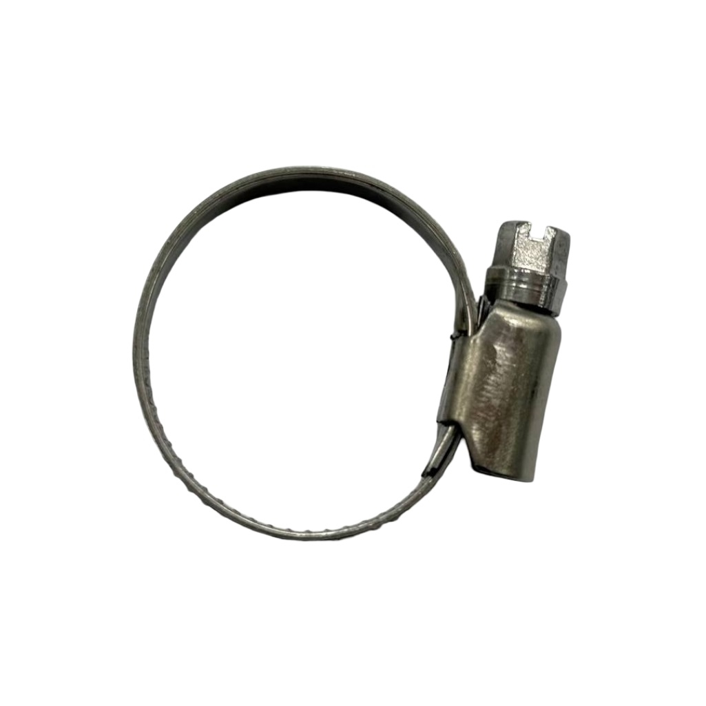 Хомут червячный, сантехнический, 16-25 мм, нержавеющая сталь, винтовое крепление