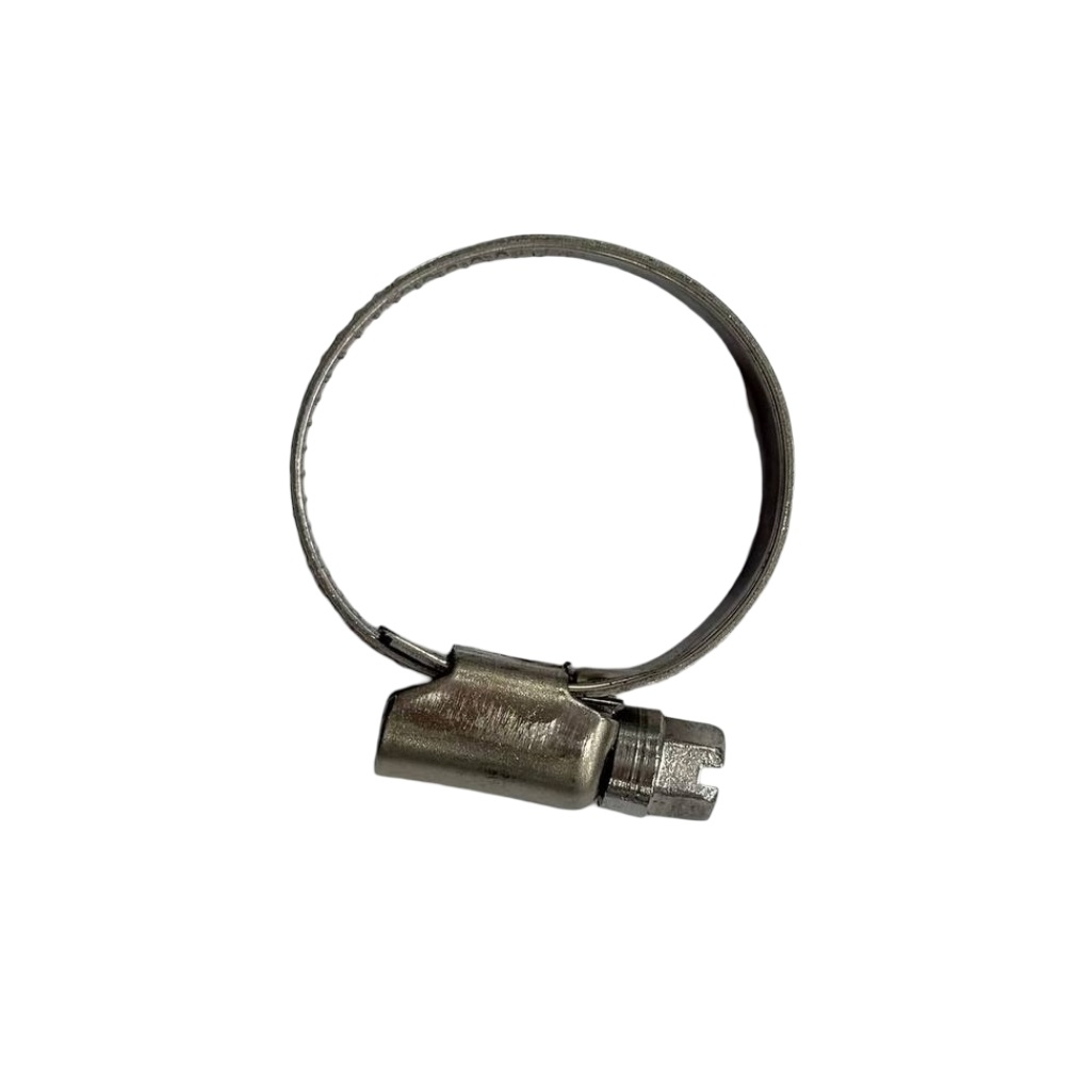 Хомут червячный, сантехнический, 16-25 мм, нержавеющая сталь, винтовое крепление