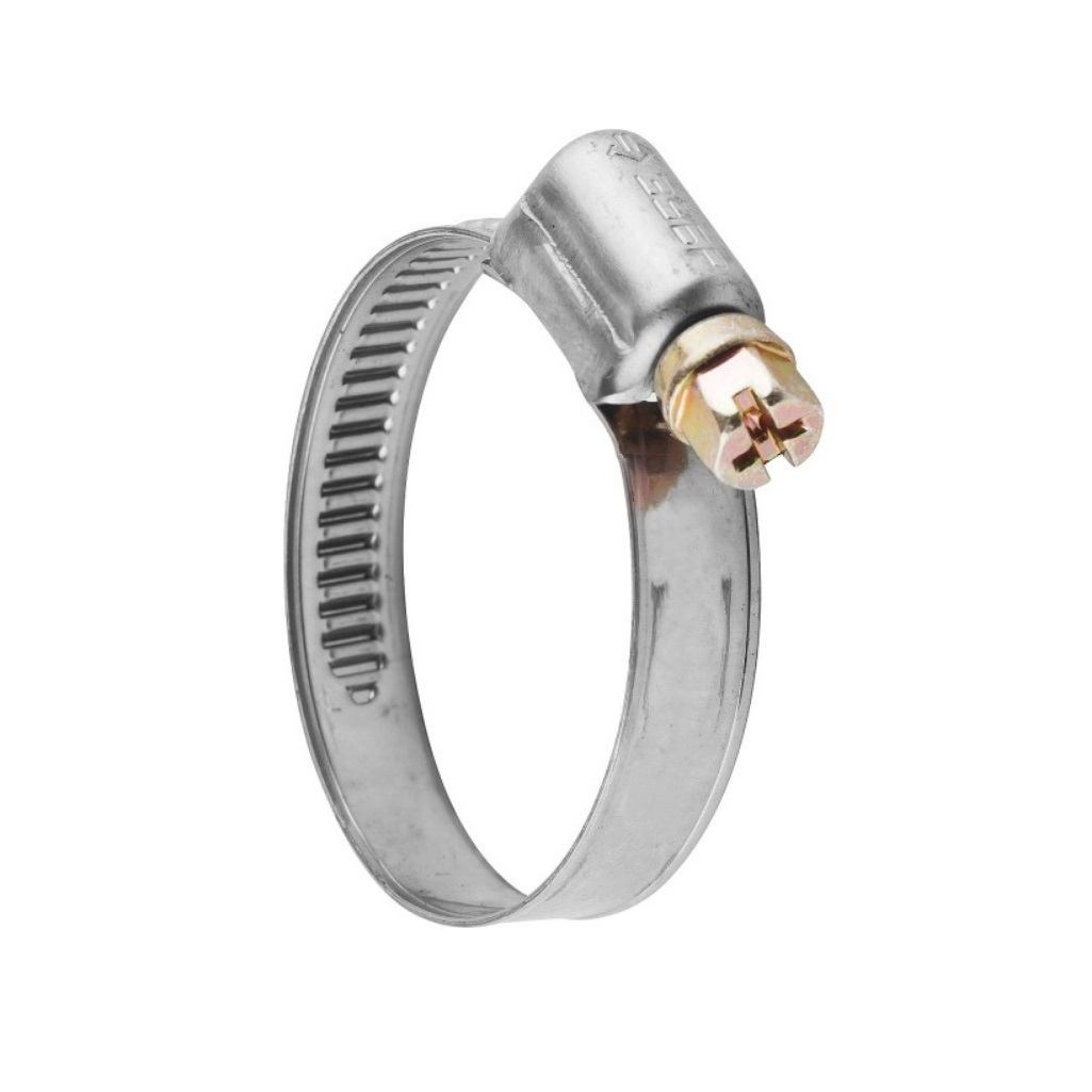 Хомут червячный Зубр Эксперт 3787-12-20, нержавеющая сталь, с накатной лентой 9 мм, 12-20 мм, в упаковке 5 штук