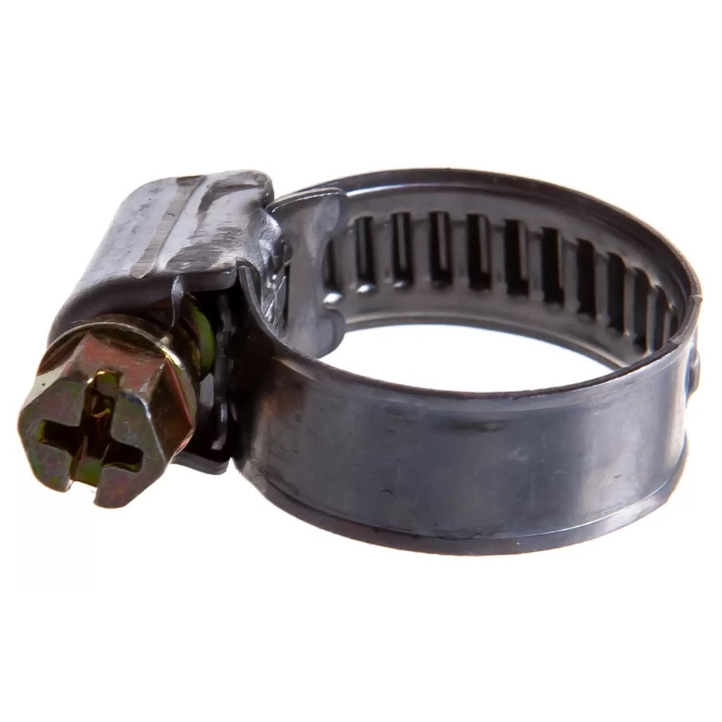 Хомут червячный Зубр Эксперт 3787-12-20, нержавеющая сталь, с накатной лентой 9 мм, 12-20 мм, в упаковке 5 штук