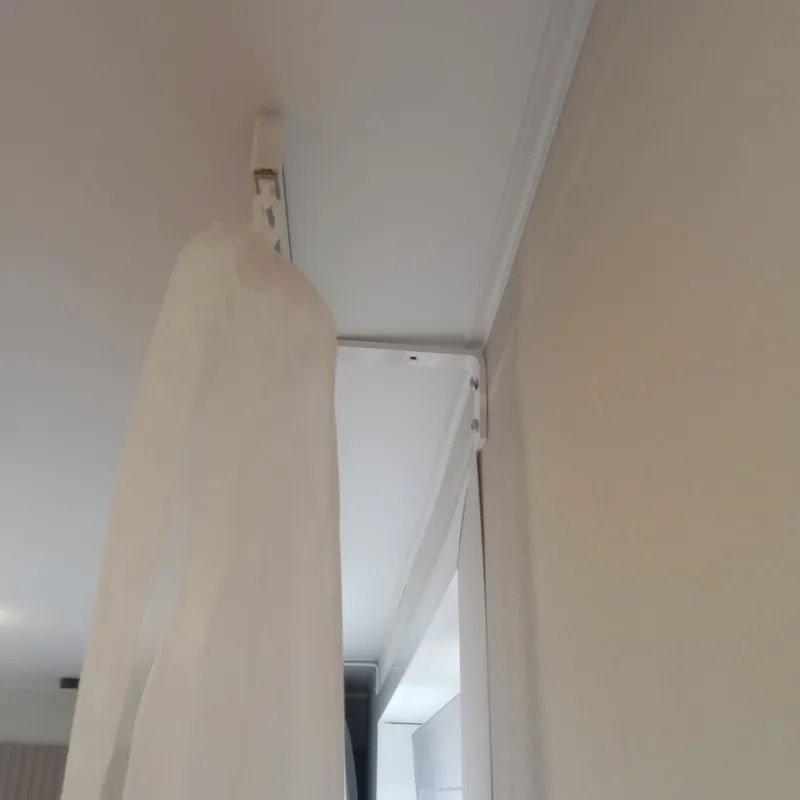 Кронштейн стеновой Lm Decor 150 мм, для ПВХ карнизов, с пластиной, металл, цвет белый, в упаковке 2 штуки