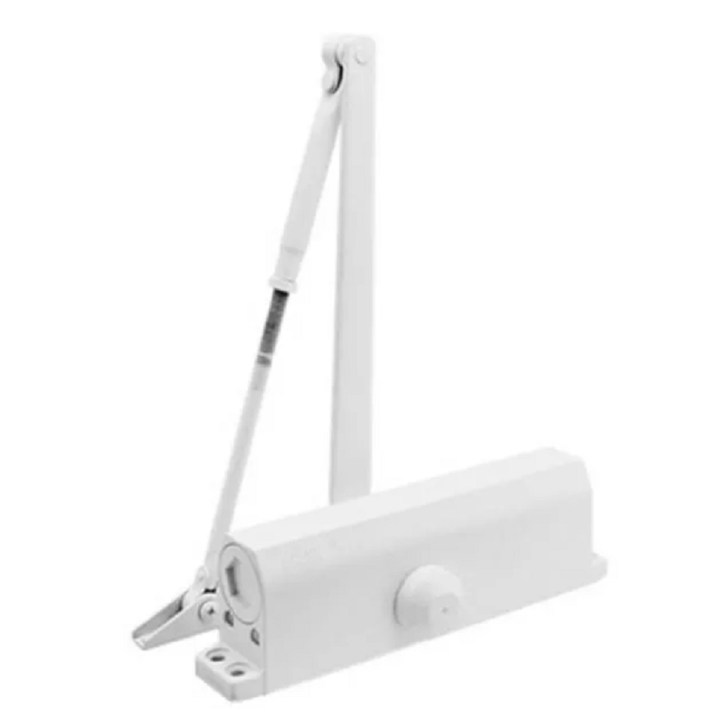 Доводчик дверной MSM WW, для любых типов дверей, белый, 100 кг