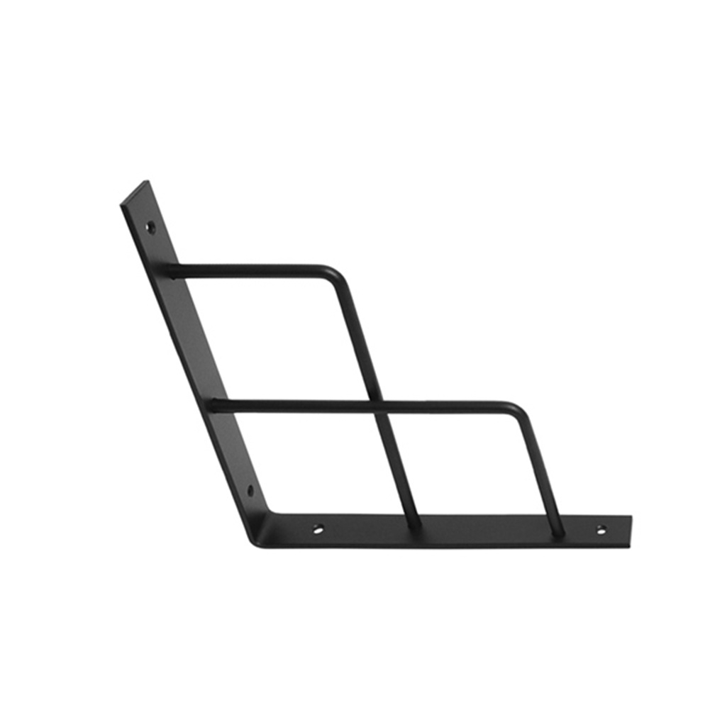 Кронштейн Домарт Window для полок, сталь, чёрный, 200х200 мм