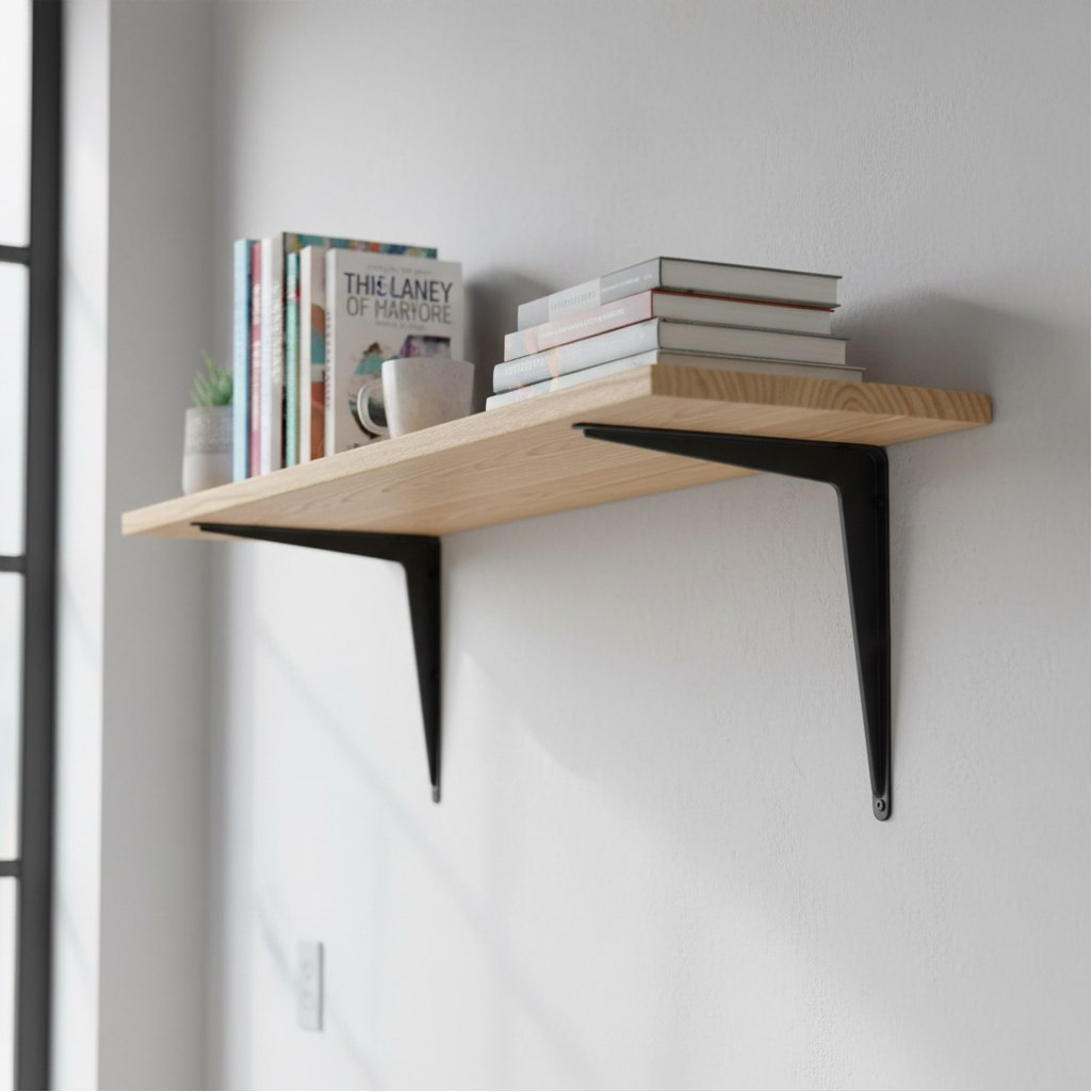 Кронштейн Apecs SB-1-300х250-BLM (B2B), для книжных полок и стеллажей