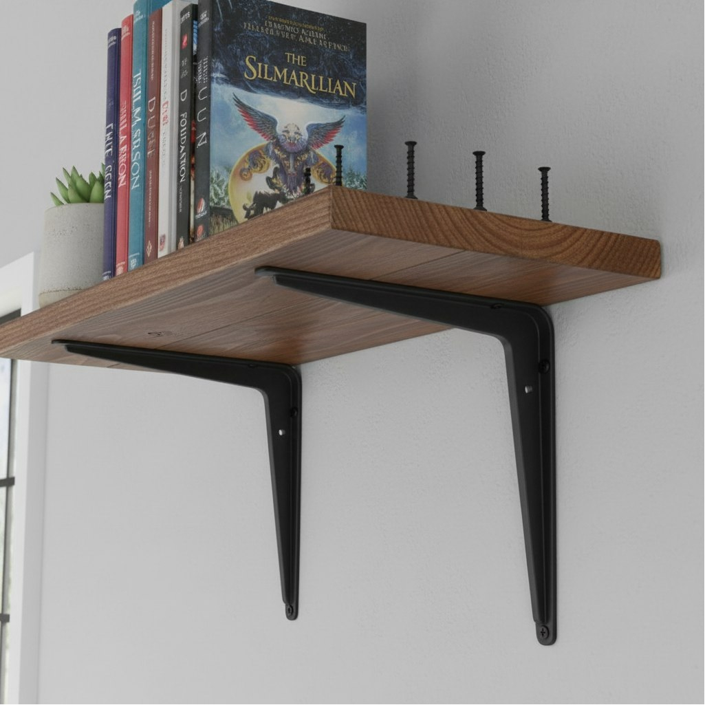 Кронштейн Apecs SB-1-300х250-BLM (B2B), для книжных полок и стеллажей