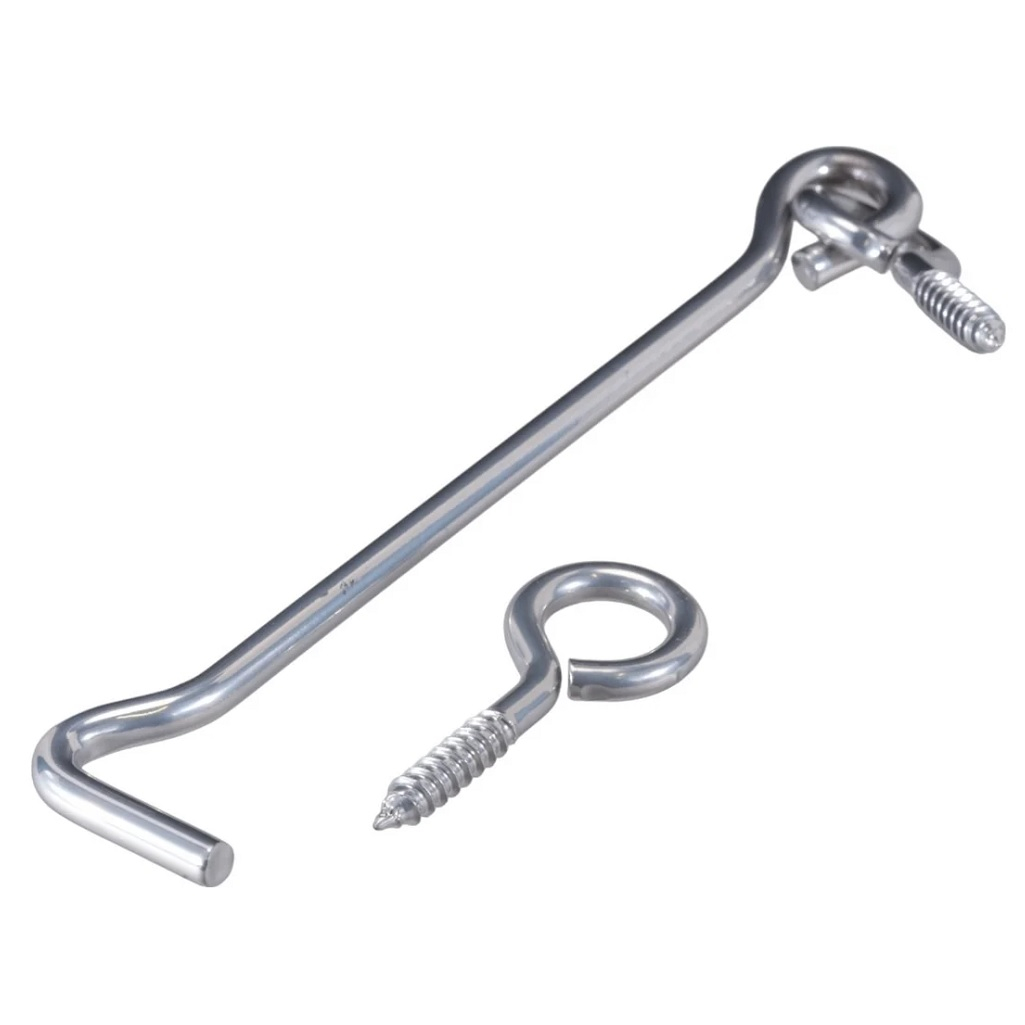 Крючок прутковый, сталь, длина 200 мм, серый металлик, из калиброванного круга