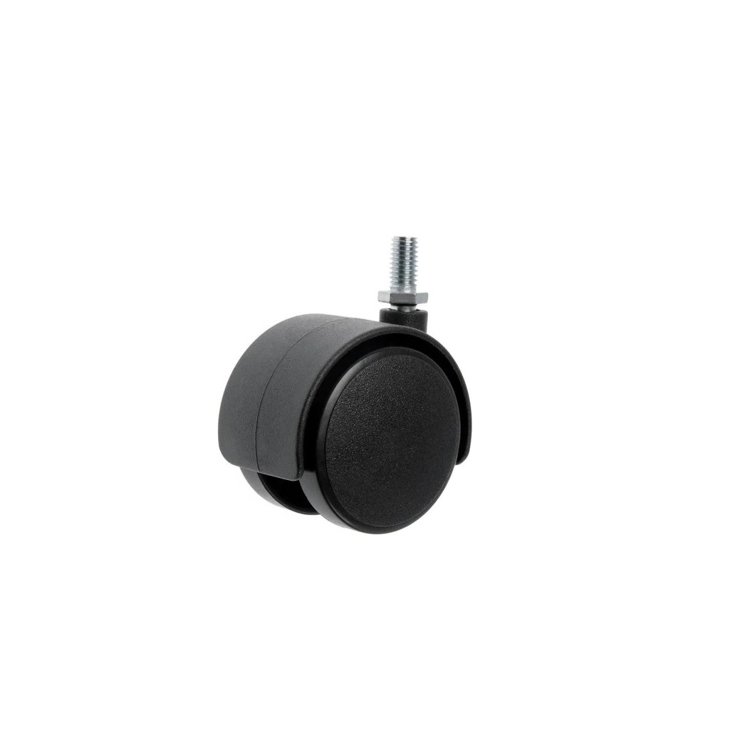 Опора колесная, поворотная, с резьбой М8х15 мм, диаметр 40 мм, без тормоза