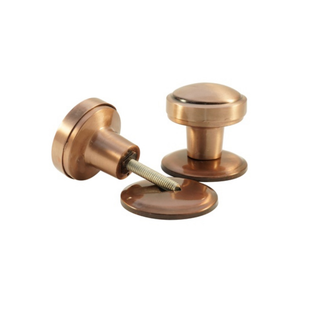 Ручка дверная Кнопка S6601, 50 мм-144g AC, металлическая, на стержне, медь