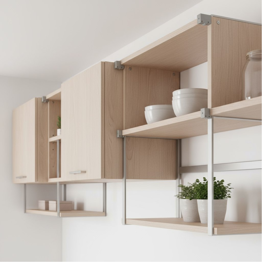 Навес Samet Daset 1990422, толщина 15 мм, левый, для крепления поперечных модулей, серый