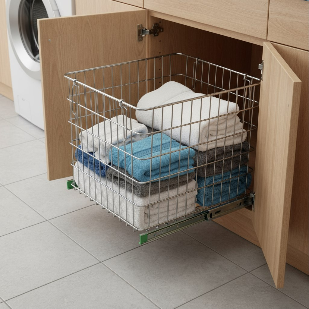 Направляющие для ящиков, шариковые, с доводчиком, длина 350 мм, высота 45 мм