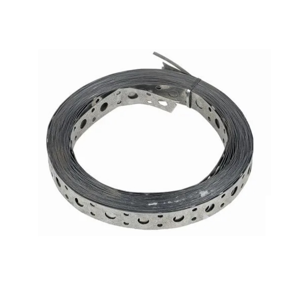 Лента монтажная перфорированная прямая Vent, LP-Vent 0.7х20 мм, 25 м, оцинкованная сталь