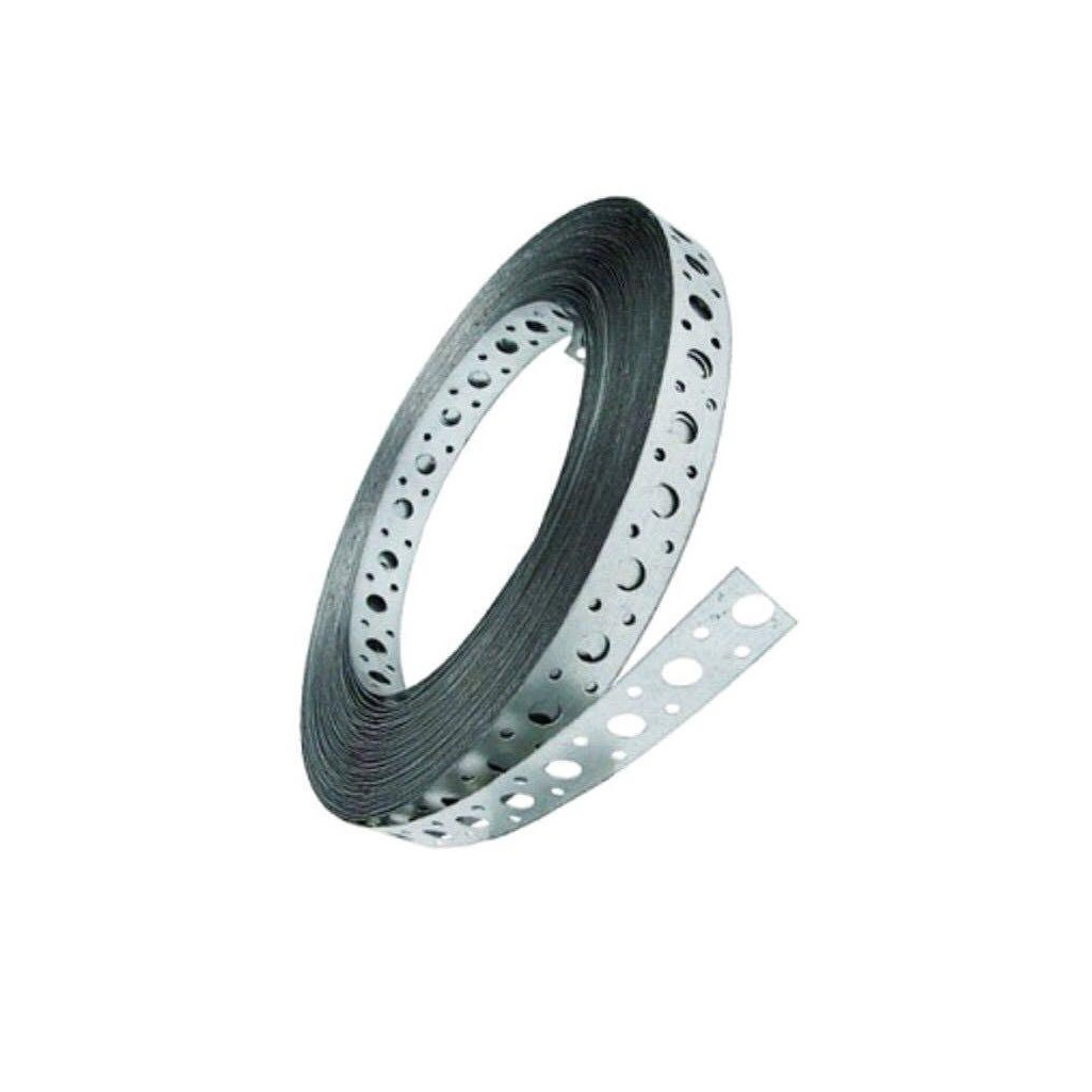 Лента монтажная перфорированная прямая Vent, LP-Vent 0.7х20 мм, 25 м, оцинкованная сталь