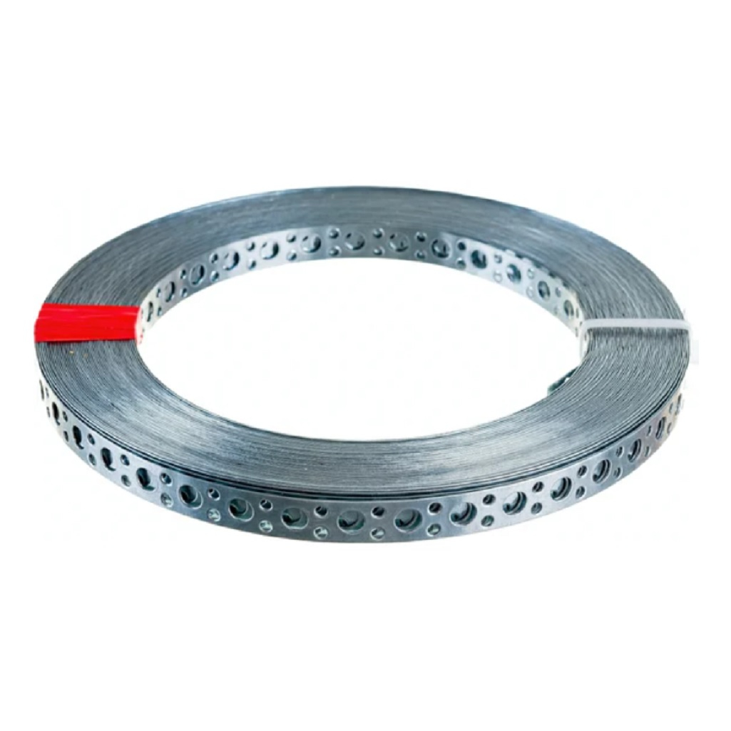 Лента монтажная, перфорированная, оцинкованная, для вентиляции, 12х0.5 мм, длина 25 м