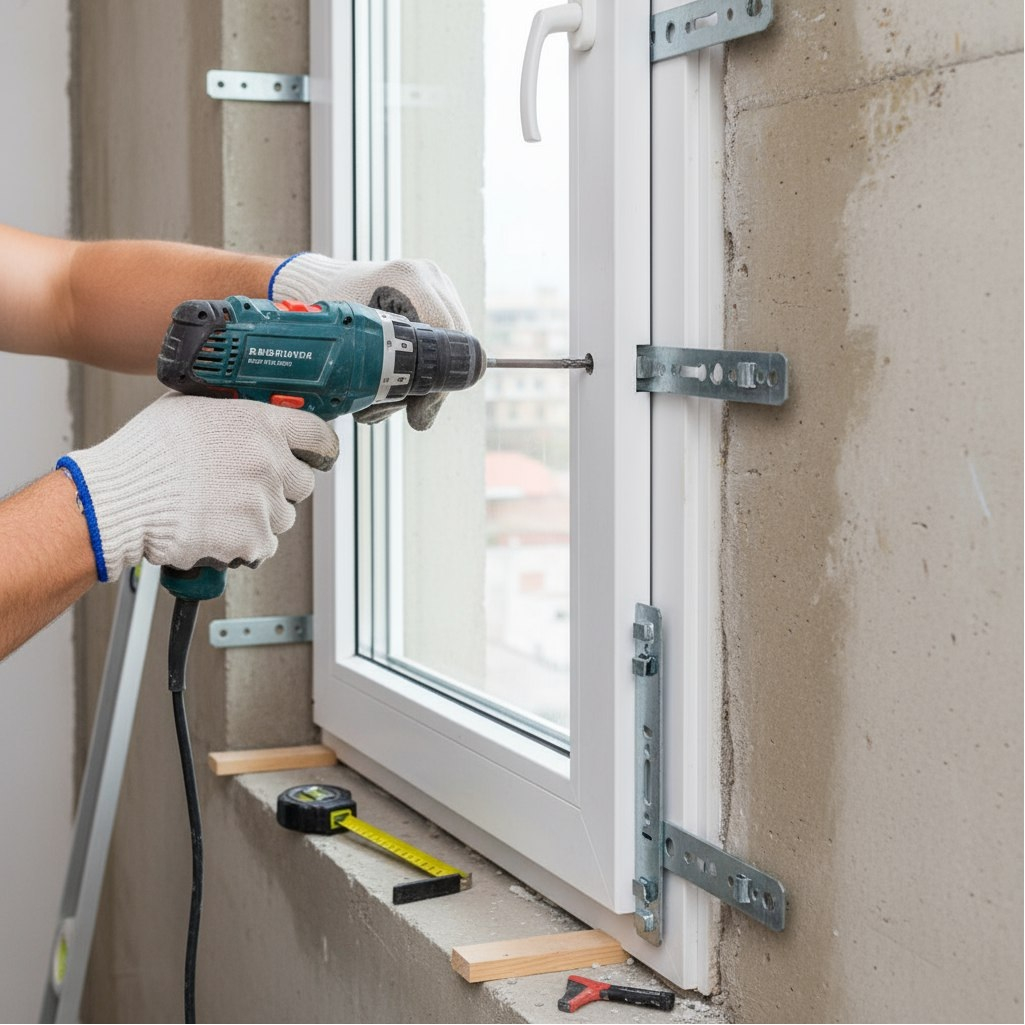 Пластина оцинкованная Tech-Krep KBE, VEKA, анкерная, для оконного профиля, 1.2х25х192 мм