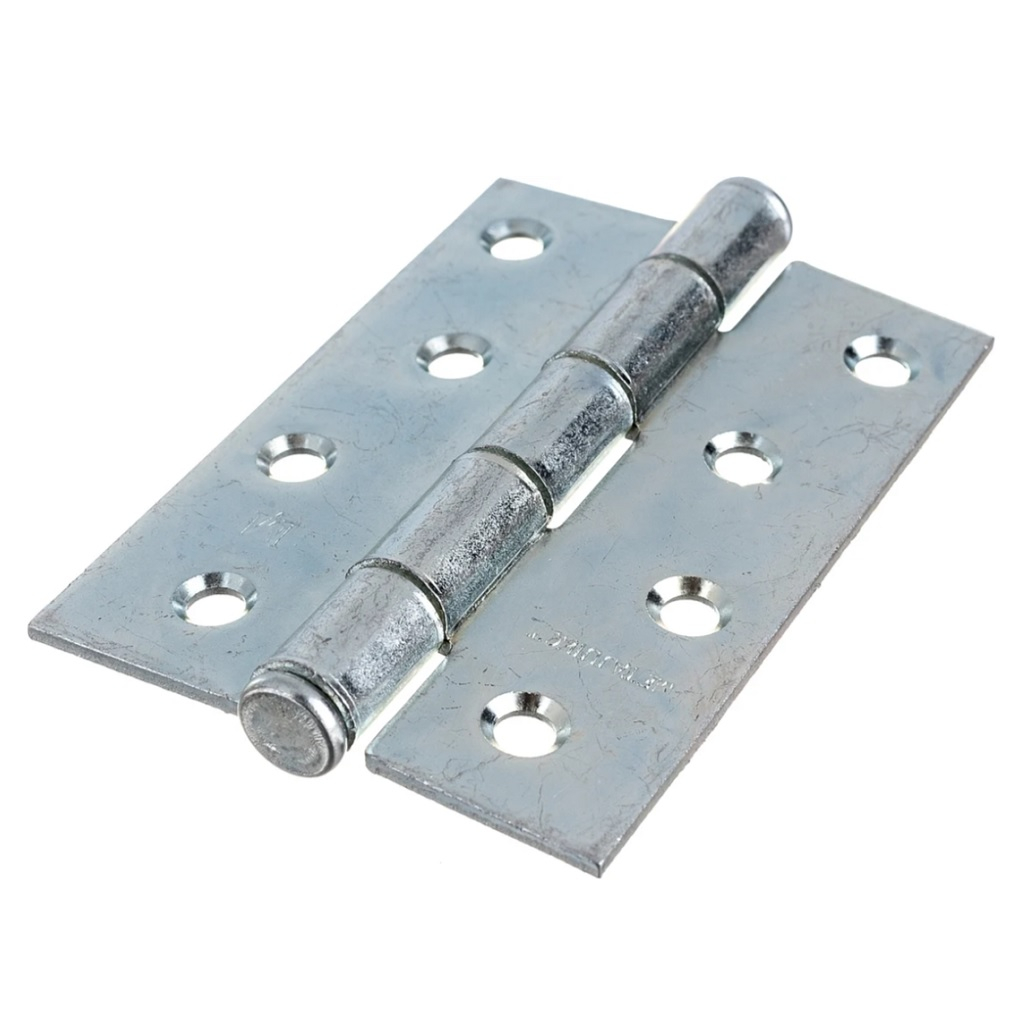 Петля накладная Металлист ПН5-100, универсальная, белый цинк