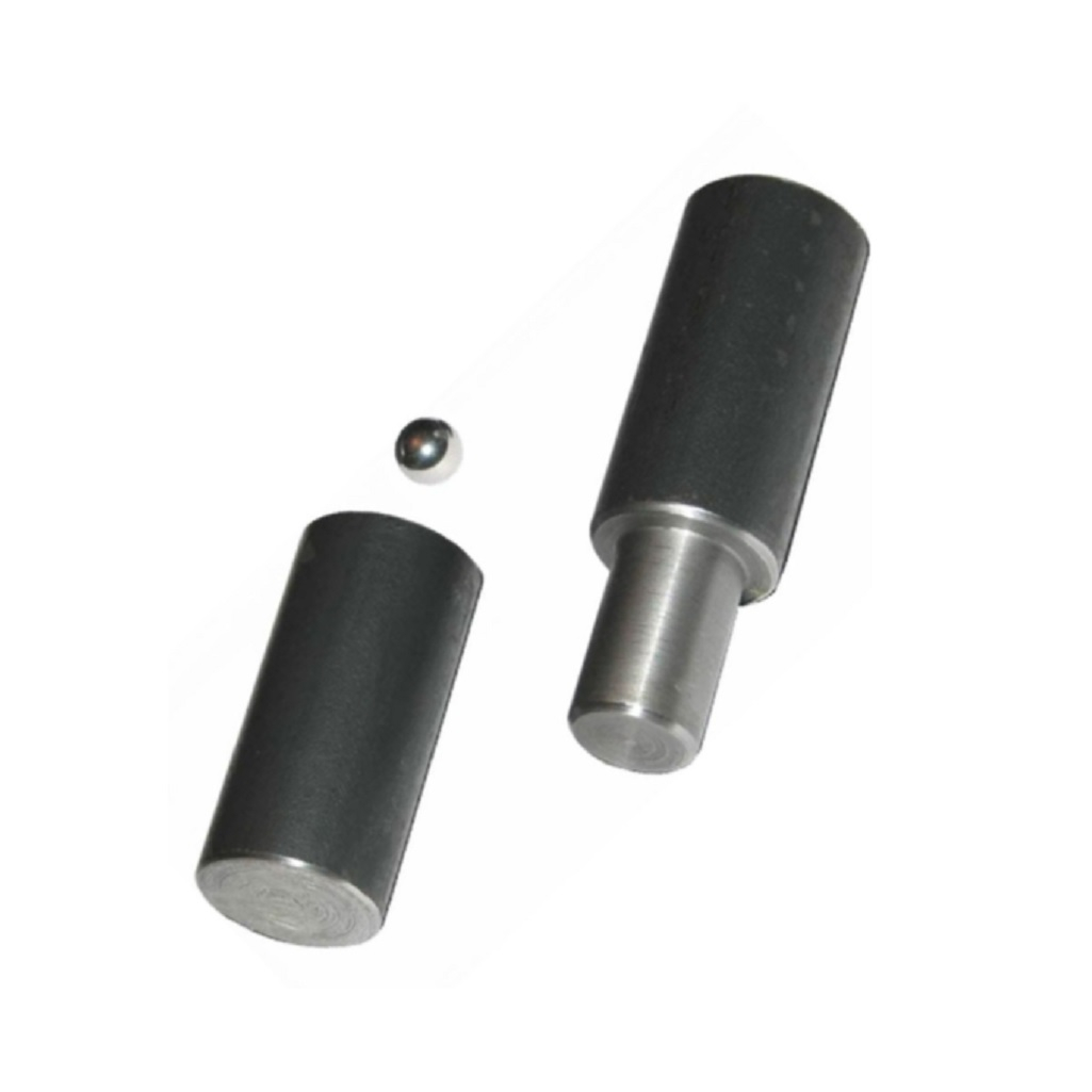 Петля гаражная d-28х130 мм стальная с запрессованным шаром, покрытие под краску, 014527