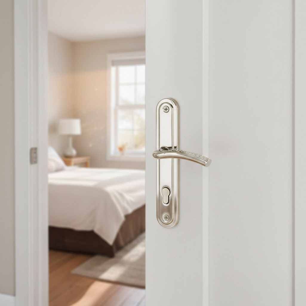 Ручки на планке Avers HP-85.0426-CR, алюминий, хром, для цилиндровых замков