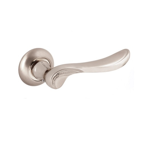 Ручка дверная Apecs Megapolis Baghdad H-0872-A-NIS матовый никель