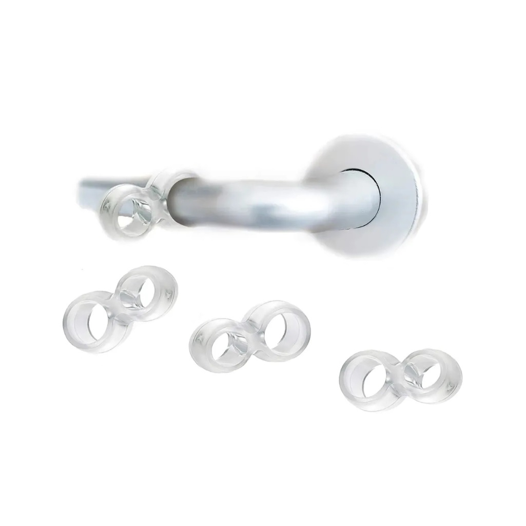 Упор дверной P-DS-4 на ручку, силиконовый, волнистая форма, для любых дверей