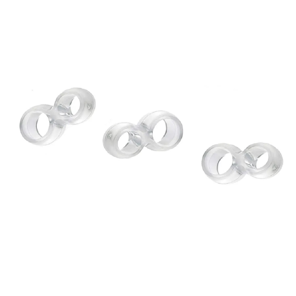 Упор дверной P-DS-4 на ручку, силиконовый, волнистая форма, для любых дверей