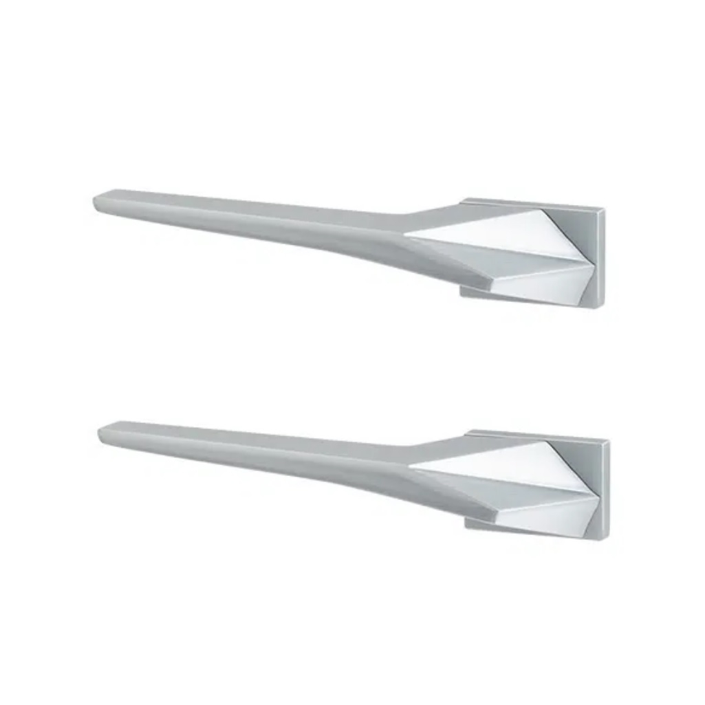 Ручки дверные Code Deco Fusion H-100155-A-CRS, алюминий, сатинированный хром
