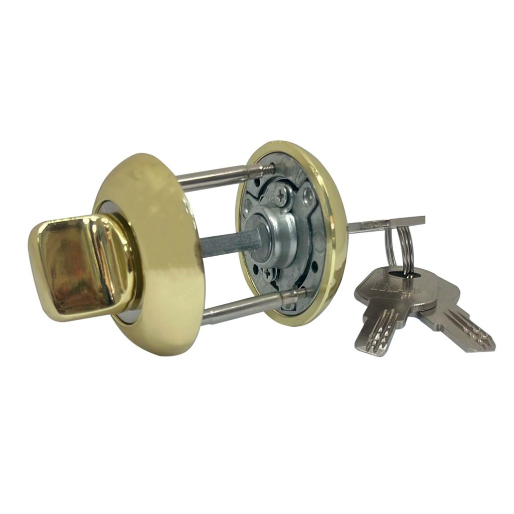 Накладка-фиксатор Maxi Locks RW1ET PB/CP с ключом, полированная латунь, хром