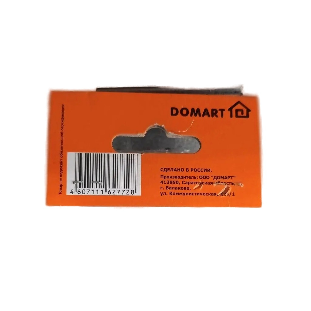 Уголок крепежный Domart, 40х40х30 мм, 2 мм, полимерное покрытие, серый металлик, в упаковке 2 штуки