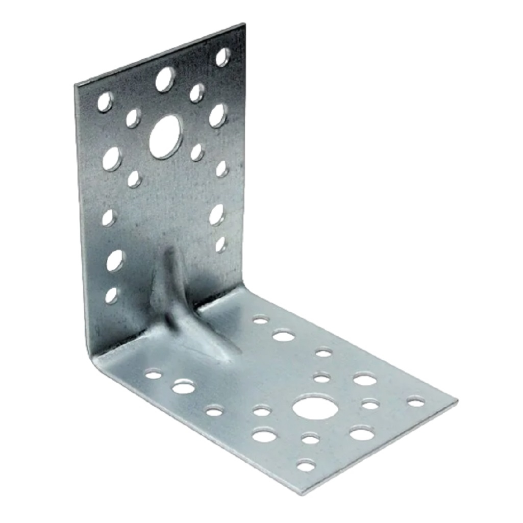 Уголок крепежный усиленный, оцинкованный, антикоррозийная защита 2х35х50х50 мм