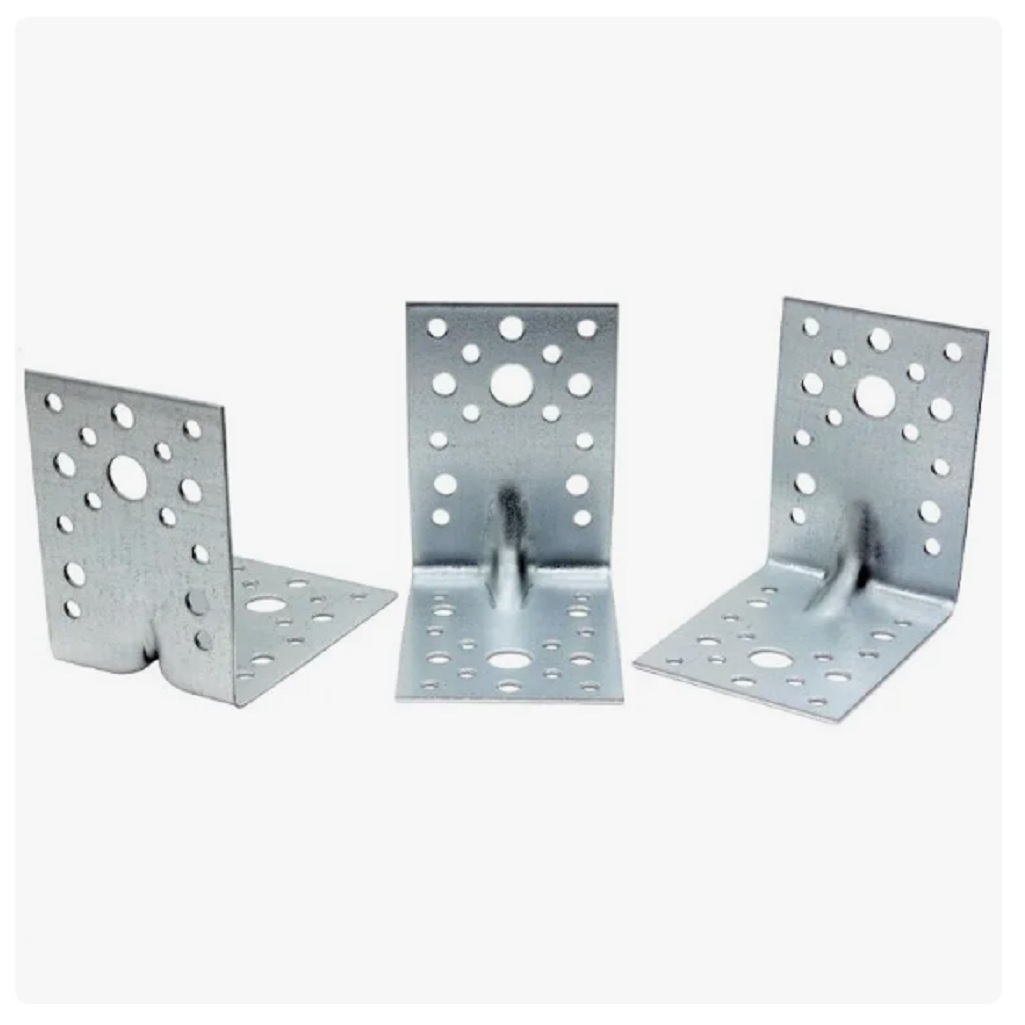 Уголок крепежный усиленный, оцинкованный, антикоррозийная защита 2х35х50х50 мм