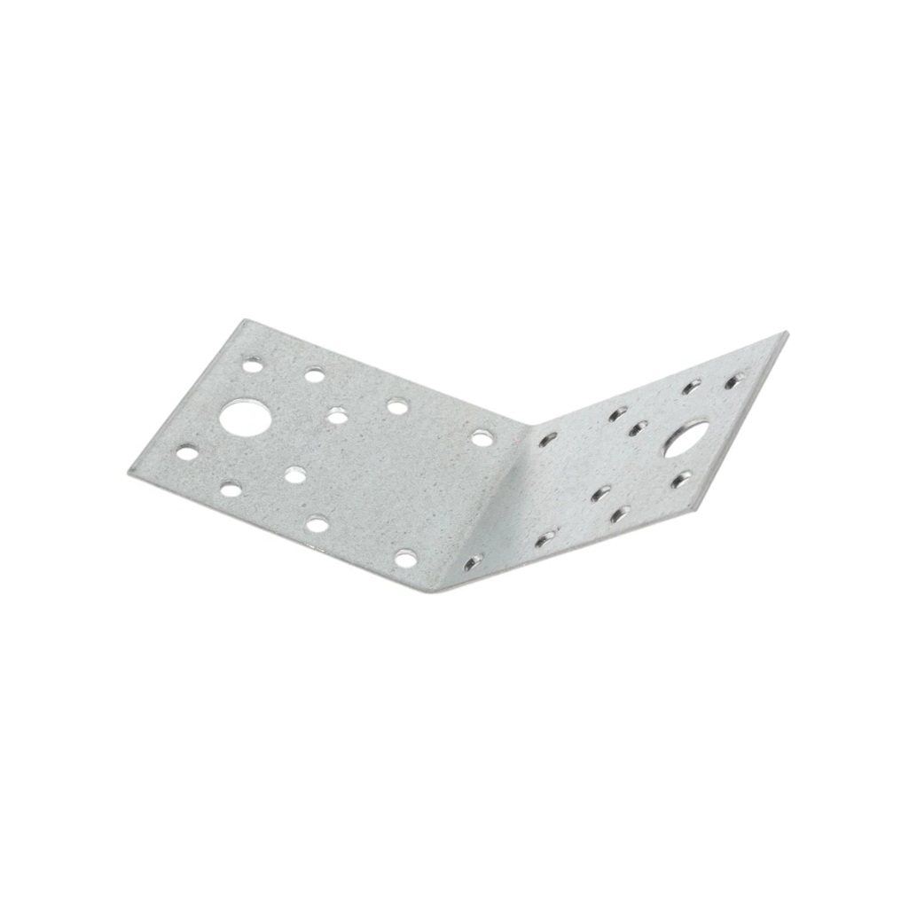 Уголок крепежный оцинкованный, равносторонний, 135 градусов, 2х55х70х70 мм