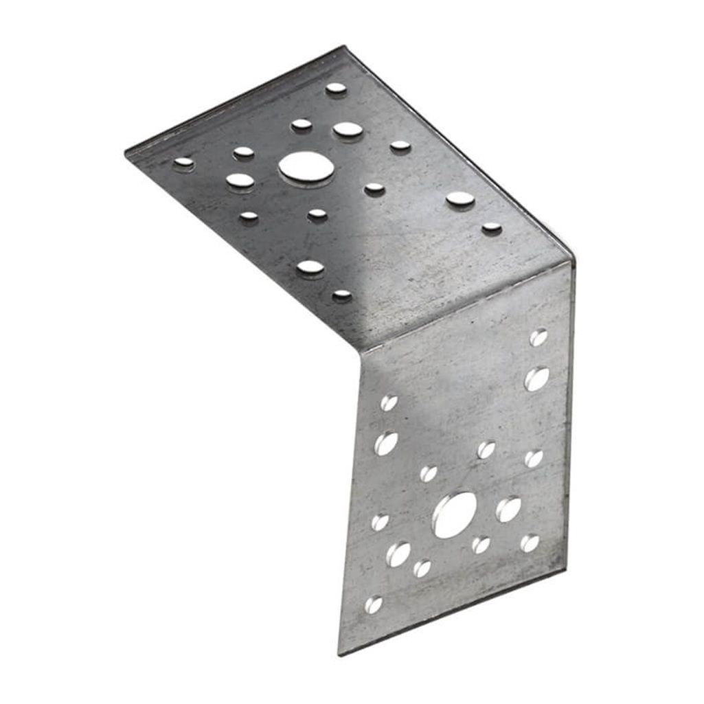 Уголок крепежный оцинкованный, равносторонний, 1.8х100х130х130 мм