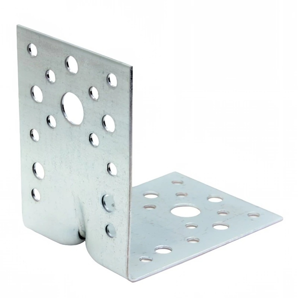 Уголок крепежный оцинкованный, усиленный, равносторонний, 1.8х55х70х70 мм