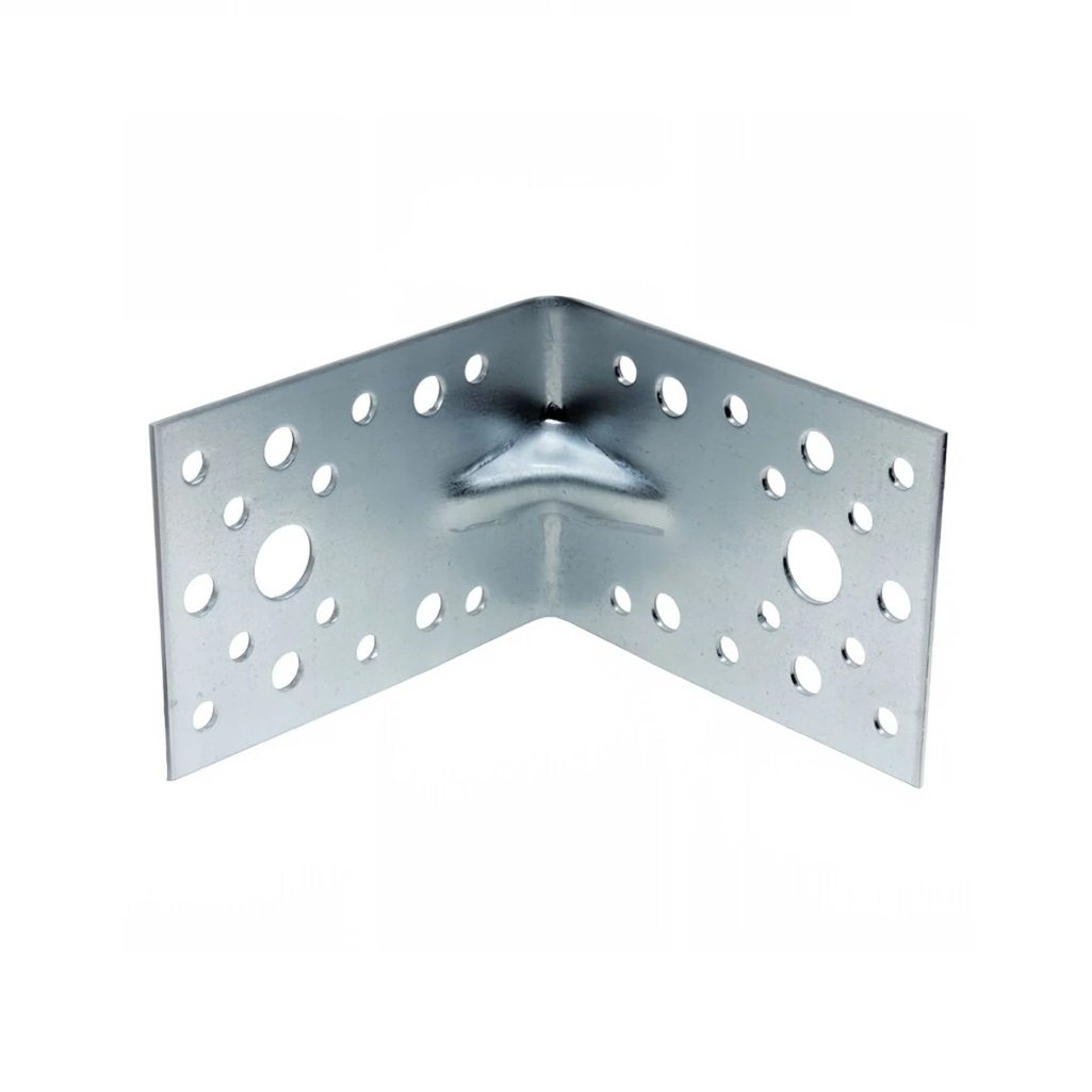 Уголок крепежный оцинкованный, усиленный, равносторонний, 1.8х55х70х70 мм